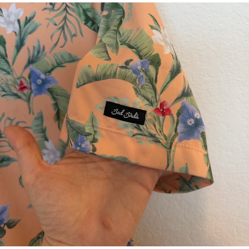 Bad Birdie Men’s Golf Polo Short Sleeve Tropical size small - Picture 4 of 6